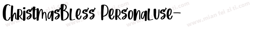 ChristmasBless Personaluse字体转换
